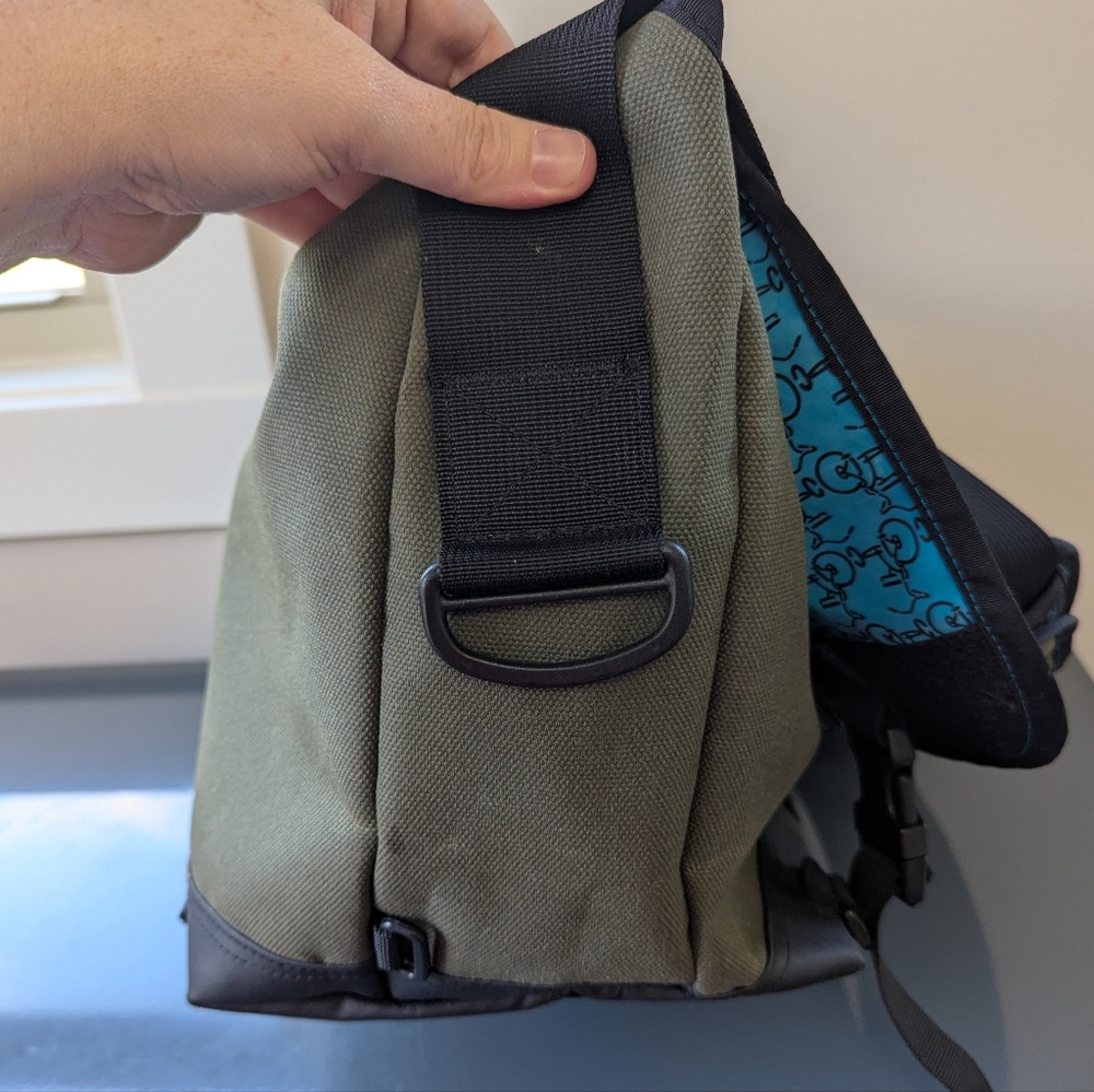 Timbuk2 Stork Messenger Diaper Bag Green Coated‎ Canvas - Picture 9 of 15